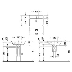 Duravit Раковина "ME by Starck" 2335600000 60 см – фотография-5